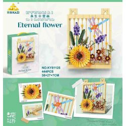 Kazi KY81125 81125 NGÔN NGỮ CỦA CÁC LOÀI HOA TRANH TƯỜNG VĨNH CỬU VÀ CÔN TRÙNG bộ đồ chơi xếp lắp ráp ghép mô hình Arts & Crafts 444 khối