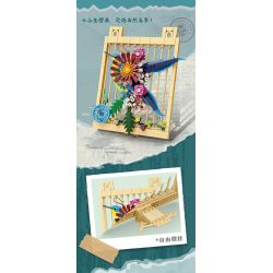 Kazi KY81126 81126 TRANH TƯỜNG NGÔN NGỮ HOA VĨNH CỬU VÀ CHIM bộ đồ chơi xếp lắp ráp ghép mô hình Arts & Crafts 315 khối