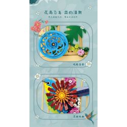 Kazi KY81126 81126 TRANH TƯỜNG NGÔN NGỮ HOA VĨNH CỬU VÀ CHIM bộ đồ chơi xếp lắp ráp ghép mô hình Arts & Crafts 315 khối