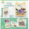 Kazi KY81127 81127 NGÔN NGỮ CỦA CÁC LOÀI HOA TRANH TƯỜNG VĨNH CỬU VÀ KỲ LÂN bộ đồ chơi xếp lắp ráp ghép mô hình Arts & Crafts ETERNAL FLOWER 372 khối
