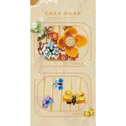 Kazi KY81128 81128 NGÔN NGỮ CỦA CÁC LOÀI HOA TRANH TƯỜNG VĨNH CỬU VÀ CÔN TRÙNG bộ đồ chơi xếp lắp ráp ghép mô hình Arts & Crafts ETERNAL FLOWER 354 khối