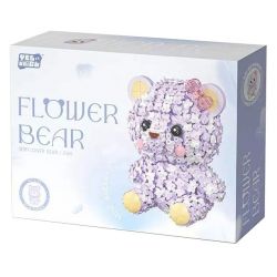 WEILE CREATION 2169 HOA KHÔNG NGỦ III bộ đồ chơi xếp lắp ráp ghép mô hình Arts & Crafts FLOWERS BEAR