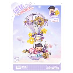 LOZ 4111 COCO KHINH KHÍ CẦU ÂM NHẠC bộ đồ chơi xếp lắp ráp ghép mô hình HOT AIR BALLOON 666 khối