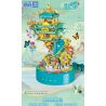 ZHEGAO 954001 HỘP NHẠC BÓNG BƯỚM bộ đồ chơi xếp lắp ráp ghép mô hình Arts & Crafts 1079 khối