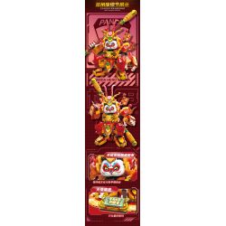 ZHEGAO 662028 GẤU TRÚC ANH HÙNG CƠ KHÍ NGỘ KHÔNG bộ đồ chơi xếp lắp ráp ghép mô hình 625 khối