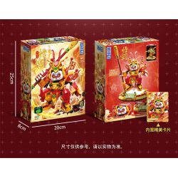 ZHEGAO 662028 GẤU TRÚC ANH HÙNG CƠ KHÍ NGỘ KHÔNG bộ đồ chơi xếp lắp ráp ghép mô hình 625 khối