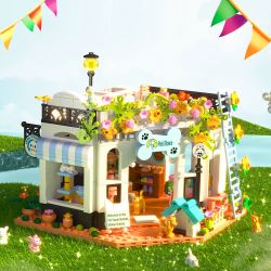 ZHEGAO 612030 NGÔI NHÀ THÚ CƯNG DỄ THƯƠNG CHO CHÓ WANGWANG bộ đồ chơi xếp lắp ráp ghép mô hình DOG HOUSE THE MOST LOYAL FRIEND 681 khối