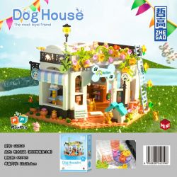 ZHEGAO 612030 NGÔI NHÀ THÚ CƯNG DỄ THƯƠNG CHO CHÓ WANGWANG bộ đồ chơi xếp lắp ráp ghép mô hình DOG HOUSE THE MOST LOYAL FRIEND 681 khối