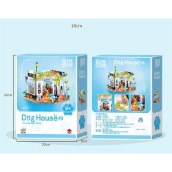 ZHEGAO 612030 NGÔI NHÀ THÚ CƯNG DỄ THƯƠNG CHO CHÓ WANGWANG bộ đồ chơi xếp lắp ráp ghép mô hình DOG HOUSE THE MOST LOYAL FRIEND 681 khối