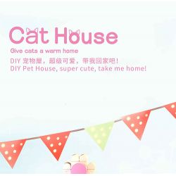 ZHEGAO 612031 CABIN THÚ CƯNG DỄ THƯƠNG CỦA HAKIMI bộ đồ chơi xếp lắp ráp ghép mô hình CAT HOUSE GIVE CATS WARM HOME 687 khối