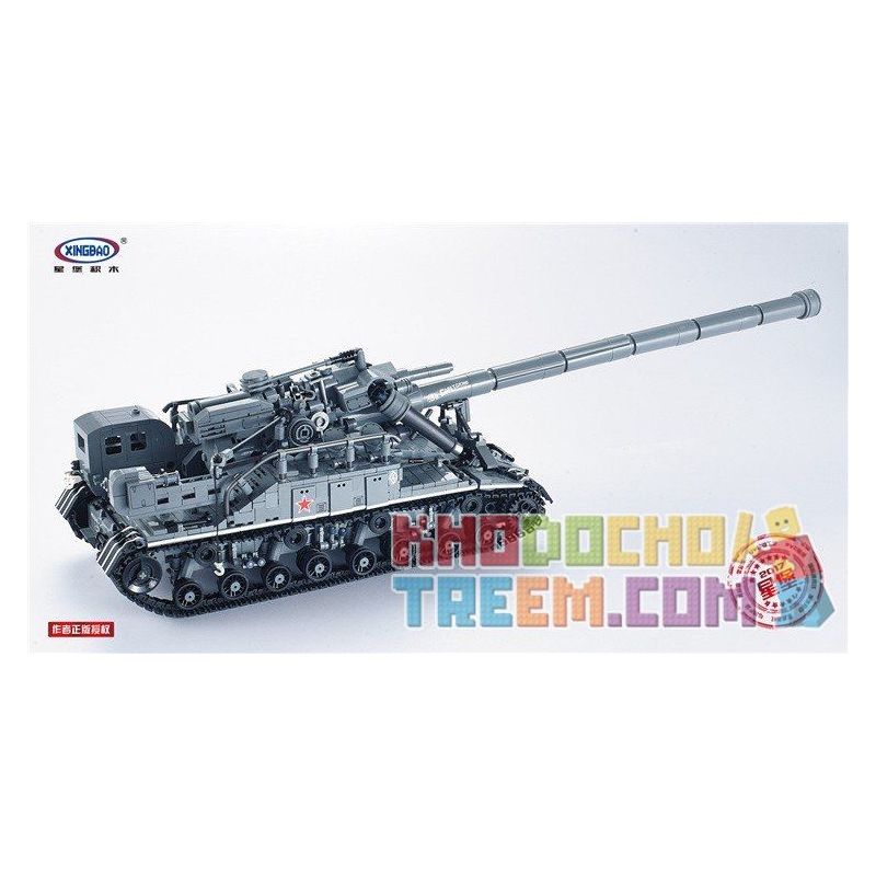 XINGBAO XB-06001 06001 XB06001 non  XE TĂNG T-92 bộ đồ chơi xếp lắp ráp ghép mô hình Creator T92 TANK WITH DIORAMA BATTLE DISPLAY Sáng Tạo 1832 khối