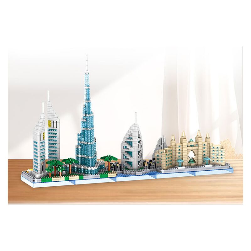 ZHEGAO LZ8316 8316 KIẾN TRÚC DUBAI bộ đồ chơi xếp lắp ráp ghép mô hình Architecture DUBAI LANDMARKS Công Trình Kiến Trúc 2220 khối