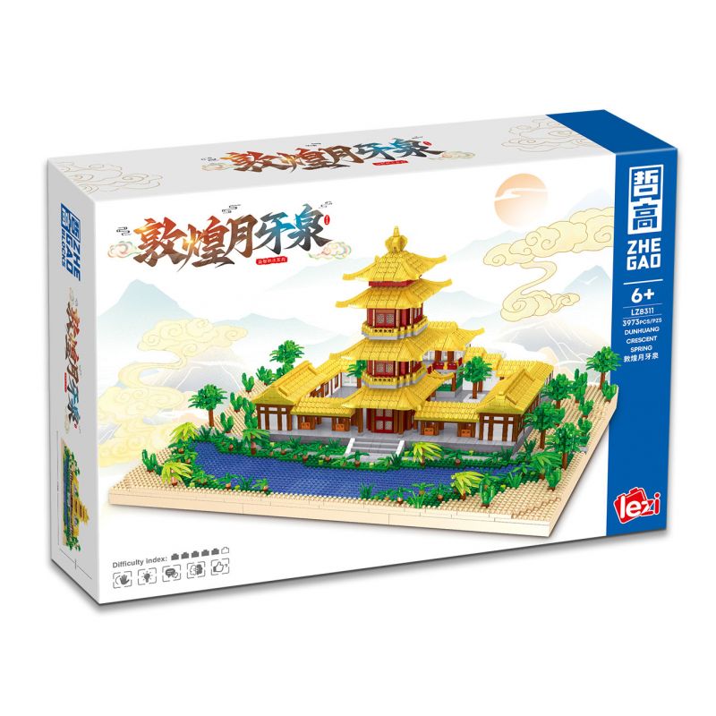 ZHEGAO LZ8311 8311 non Lego SUỐI LƯỠI LIỀM ĐÔN HOÀNG bộ đồ chơi xếp lắp ráp ghép mô hình Creator Sáng Tạo 3973 khối