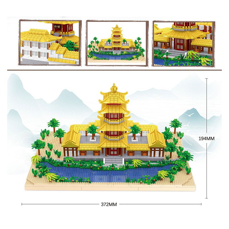 ZHEGAO LZ8311 8311 SUỐI LƯỠI LIỀM ĐÔN HOÀNG bộ đồ chơi xếp lắp ráp ghép mô hình Creator Sáng Tạo 3973 khối