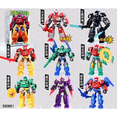 WISE BLOCK AULDEY 580881 TẬP HỢP ANH HÙNG PHI ĐỘI LƯỢNG TỬ MECHA FRENZY bộ đồ chơi xếp lắp ráp ghép mô hình