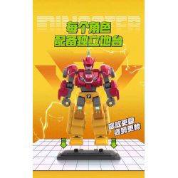 WISE BLOCK AULDEY 580881 TẬP HỢP ANH HÙNG PHI ĐỘI LƯỢNG TỬ MECHA FRENZY bộ đồ chơi xếp lắp ráp ghép mô hình
