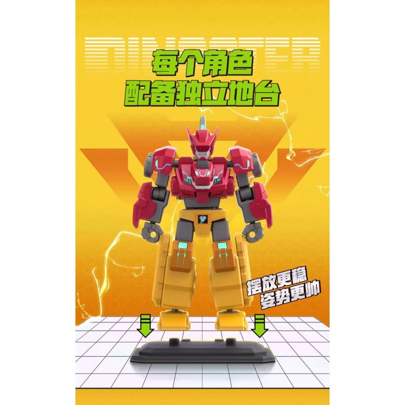 WISE BLOCK AULDEY 580881 TẬP HỢP ANH HÙNG PHI ĐỘI LƯỢNG TỬ MECHA FRENZY bộ đồ chơi xếp lắp ráp ghép mô hình