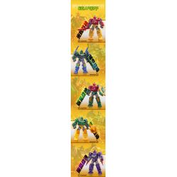 WISE BLOCK AULDEY 580881 TẬP HỢP ANH HÙNG PHI ĐỘI LƯỢNG TỬ MECHA FRENZY bộ đồ chơi xếp lắp ráp ghép mô hình