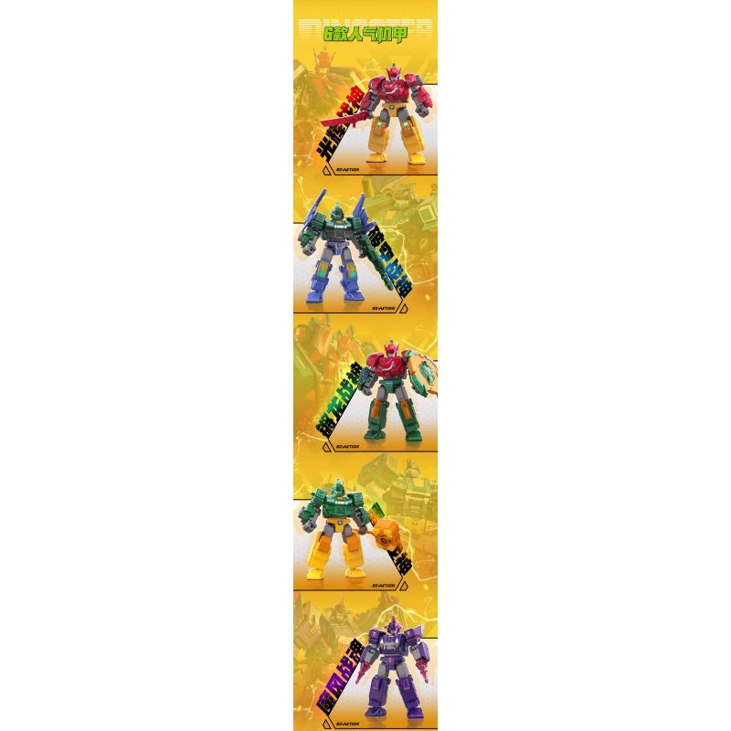 WISE BLOCK AULDEY 580881 TẬP HỢP ANH HÙNG PHI ĐỘI LƯỢNG TỬ MECHA FRENZY bộ đồ chơi xếp lắp ráp ghép mô hình