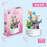 ZUANMA 103G8 CHẬU CÂY CÁ MẬP bộ đồ chơi xếp lắp ráp ghép mô hình 111 khối