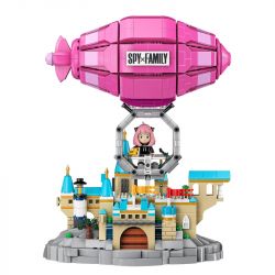 JIALE SPECIAL 33002 NGÔI NHÀ GIÁN ĐIỆP PHI THUYỀN CỦA ANYA bộ đồ chơi xếp lắp ráp ghép mô hình Movie & Game SPY FAMILY Phim Và Trò Chơi 1128 khối