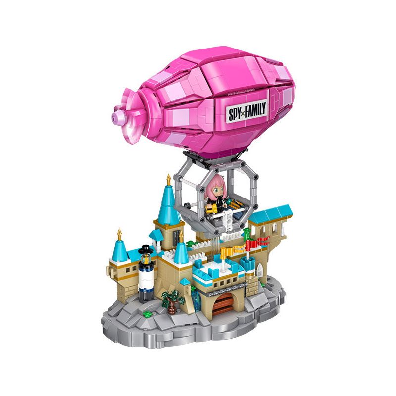 JIALE SPECIAL 33002 NGÔI NHÀ GIÁN ĐIỆP PHI THUYỀN CỦA ANYA bộ đồ chơi xếp lắp ráp ghép mô hình Movie & Game SPY FAMILY Phim Và Trò Chơi 1128 khối