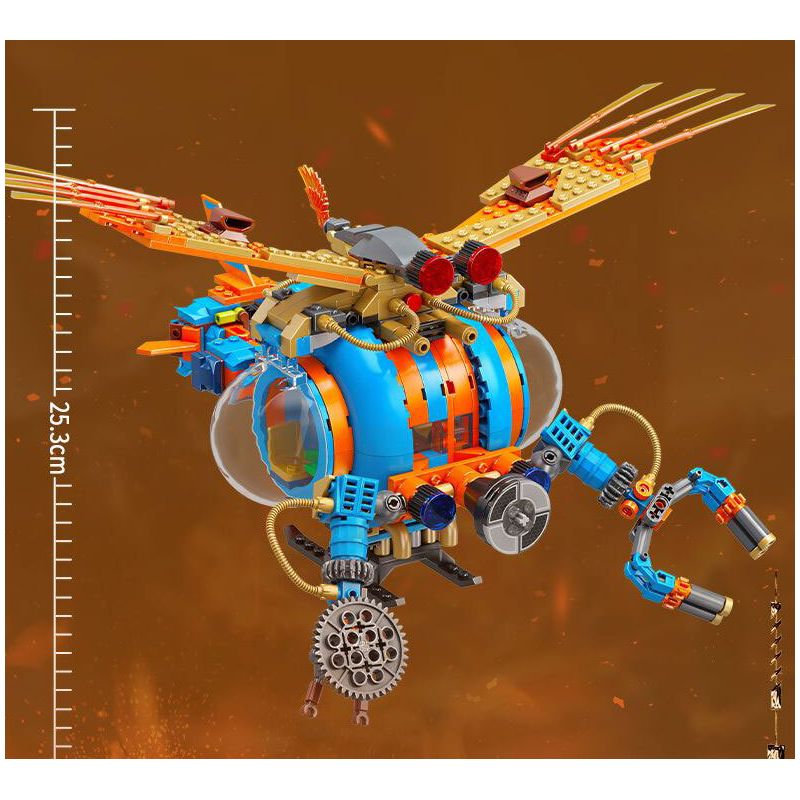 JIALE SPECIAL 55002 ĐẶT BUỒM AGE OF STEAM REAVER ASSAULT bộ đồ chơi xếp lắp ráp ghép mô hình 736 khối