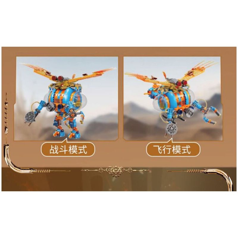 JIALE SPECIAL 55002 ĐẶT BUỒM AGE OF STEAM REAVER ASSAULT bộ đồ chơi xếp lắp ráp ghép mô hình 736 khối