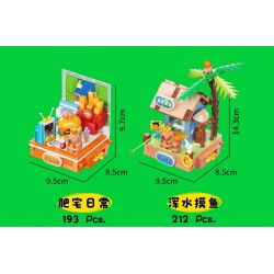 JIALE SPECIAL 54002 CUỘC SỐNG HÀNG NGÀY Ở KAPIBALA BỮA TIỆC BẤT ĐỘNG bộ đồ chơi xếp lắp ráp ghép mô hình CAPYBARA'S DAILY LIFE 193 khối