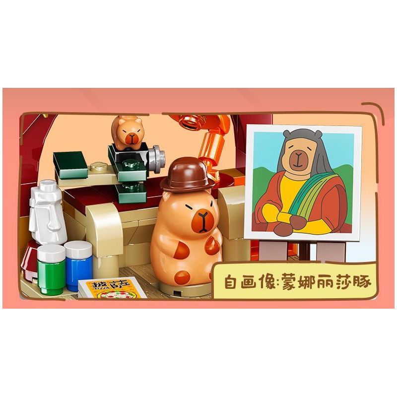 JIALE SPECIAL 54003 CUỘC SỐNG HÀNG NGÀY CỦA KAPIBALA FAT HOUSE bộ đồ chơi xếp lắp ráp ghép mô hình CAPYBARA'S DAILY LIFE 193 khối