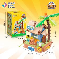 JIALE SPECIAL 54004 CUỘC SỐNG HÀNG NGÀY Ở KAPIBALA CÂU CÁ VÙNG NƯỚC GẶP KHÓ KHĂN bộ đồ chơi xếp lắp ráp ghép mô hình CAPYBARA'S DAILY LIFE 212 khối