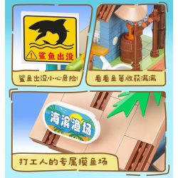 JIALE SPECIAL 54004 CUỘC SỐNG HÀNG NGÀY Ở KAPIBALA CÂU CÁ VÙNG NƯỚC GẶP KHÓ KHĂN bộ đồ chơi xếp lắp ráp ghép mô hình CAPYBARA'S DAILY LIFE 212 khối