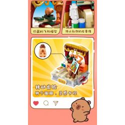 JIALE SPECIAL 54006 CUỘC SỐNG THƯỜNG NGÀY Ở KAPIBALA KHÔNG NGỒI YÊN NẾU CÓ CÁ SẤU bộ đồ chơi xếp lắp ráp ghép mô hình CAPYBARA'S DAILY LIFE 149 khối