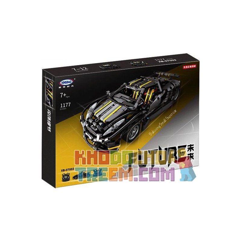 XINGBAO XB-07002 07002 XB07002 non  SIÊU XE Ô TÔ bộ đồ chơi xếp lắp ráp ghép mô hình  BALISONG SMALL SUPERCAR Kỹ Thuật Công Nghệ Cao Mô Hình Phương Tiện 1177 khối