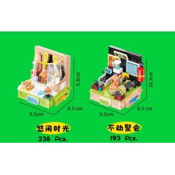 JIALE SPECIAL 54006 CUỘC SỐNG THƯỜNG NGÀY Ở KAPIBALA KHÔNG NGỒI YÊN NẾU CÓ CÁ SẤU bộ đồ chơi xếp lắp ráp ghép mô hình CAPYBARA'S DAILY LIFE 149 khối