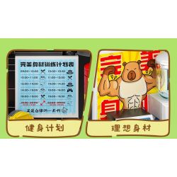 JIALE SPECIAL 54006 CUỘC SỐNG THƯỜNG NGÀY Ở KAPIBALA KHÔNG NGỒI YÊN NẾU CÓ CÁ SẤU bộ đồ chơi xếp lắp ráp ghép mô hình CAPYBARA'S DAILY LIFE 149 khối
