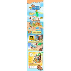 JIALE SPECIAL 54006 CUỘC SỐNG THƯỜNG NGÀY Ở KAPIBALA KHÔNG NGỒI YÊN NẾU CÓ CÁ SẤU bộ đồ chơi xếp lắp ráp ghép mô hình CAPYBARA'S DAILY LIFE 149 khối