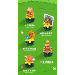 JIALE SPECIAL 54007 CUỘC SỐNG HÀNG NGÀY CỦA KAPIBALA CỐ GẮNG HẾT SỨC ĐỂ LÀM GIÀU bộ đồ chơi xếp lắp ráp ghép mô hình CAPYBARA'S DAILY LIFE 150 khối