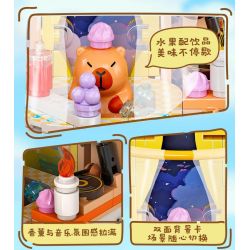 JIALE SPECIAL 54007 CUỘC SỐNG HÀNG NGÀY CỦA KAPIBALA CỐ GẮNG HẾT SỨC ĐỂ LÀM GIÀU bộ đồ chơi xếp lắp ráp ghép mô hình CAPYBARA'S DAILY LIFE 150 khối