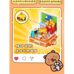 JIALE SPECIAL 54007 CUỘC SỐNG HÀNG NGÀY CỦA KAPIBALA CỐ GẮNG HẾT SỨC ĐỂ LÀM GIÀU bộ đồ chơi xếp lắp ráp ghép mô hình CAPYBARA'S DAILY LIFE 150 khối