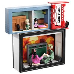 JIALE SPECIAL 33003 SPY PLAY HOUSE THỜI GIAN TÁN TỈNH bộ đồ chơi xếp lắp ráp ghép mô hình Movie & Game SPY FAMILY Phim Và Trò Chơi 781 khối