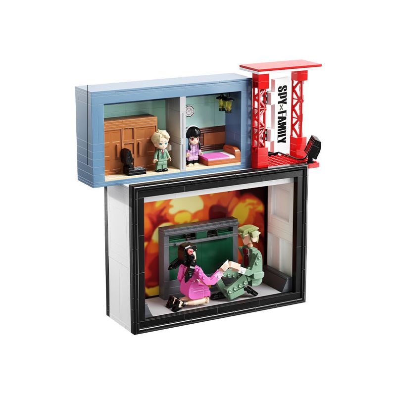 JIALE SPECIAL 33003 SPY PLAY HOUSE THỜI GIAN TÁN TỈNH bộ đồ chơi xếp lắp ráp ghép mô hình Movie & Game SPY FAMILY Phim Và Trò Chơi 781 khối