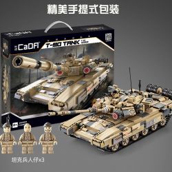 DOUBLEE CADA C61003 61003 non  XE TĂNG CHIẾN ĐẤU CHỦ LỰC T-90 1:10 tỷ lệ 1:10 bộ đồ chơi xếp lắp ráp ghép mô hình Military Army T-90 TANK Quân Sự Bộ Đội 1722 khối