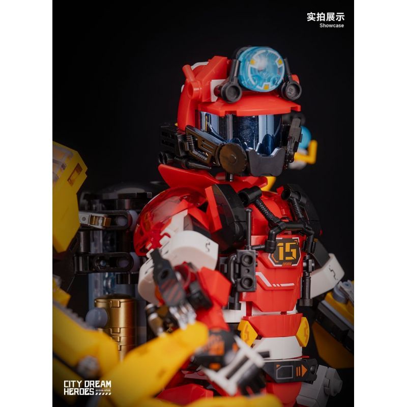 IBLOCK IB1101 1101 CITY DREAM HERO GIẢI CỨU VƯỢT RANH GIỚI bộ đồ chơi xếp lắp ráp ghép mô hình CITY DREAM HEROES 1240 khối