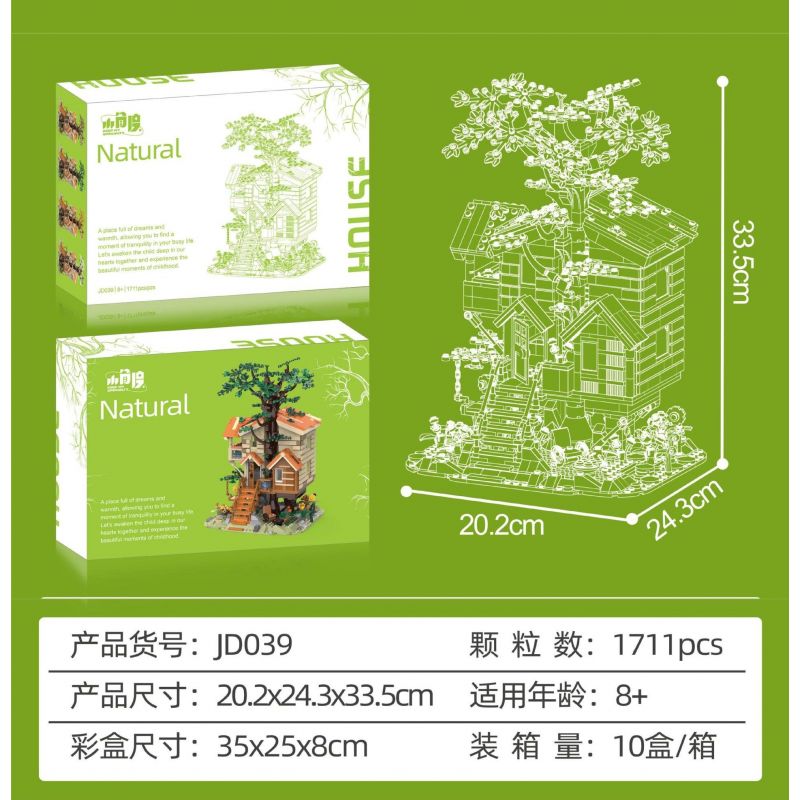 SMALL ANGLE JD039 NHÀ TRÊN CÂY BỐN MÙA bộ đồ chơi xếp lắp ráp ghép mô hình Creator NATURAL HOUSE Sáng Tạo 1711 khối SMALL ANGLE JD039 NHÀ TRÊN CÂY BỐN MÙA bộ đồ chơi xếp lắp ráp ghép mô hình Creator NATURAL HOUSE Sáng Tạo 1711 khối