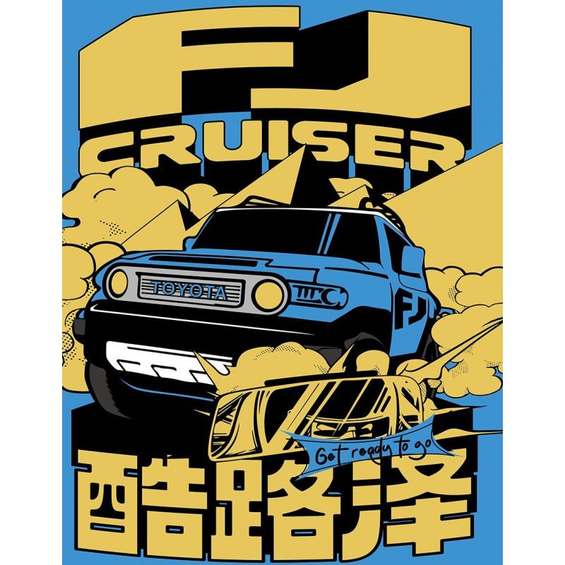 HAPPY BUILD SHINEYU XINYU PANGU PRO BLOCKS PB8806 8806 XE ĐỊA HÌNH TOYOTA CRUISER FJ40 bộ đồ chơi xếp lắp ráp ghép mô hình Racers Đua Tốc Độ 622 khối