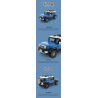 HAPPY BUILD SHINEYU XINYU PANGU PRO BLOCKS PB8806 8806 XE ĐỊA HÌNH TOYOTA CRUISER FJ40 bộ đồ chơi xếp lắp ráp ghép mô hình Racers Đua Tốc Độ 622 khối