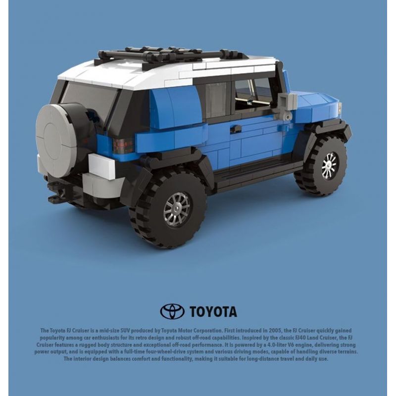 HAPPY BUILD SHINEYU XINYU PANGU PRO BLOCKS PB8806 8806 XE ĐỊA HÌNH TOYOTA CRUISER FJ40 bộ đồ chơi xếp lắp ráp ghép mô hình Racers Đua Tốc Độ 622 khối