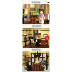 ZHEGAO 613004 HỌC VIỆN PHÉP THUẬT bộ đồ chơi xếp lắp ráp ghép mô hình Creator MAGIC ACADEMY Sáng Tạo 2925 khối