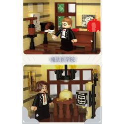 ZHEGAO 613004 HỌC VIỆN PHÉP THUẬT bộ đồ chơi xếp lắp ráp ghép mô hình Creator MAGIC ACADEMY Sáng Tạo 2925 khối